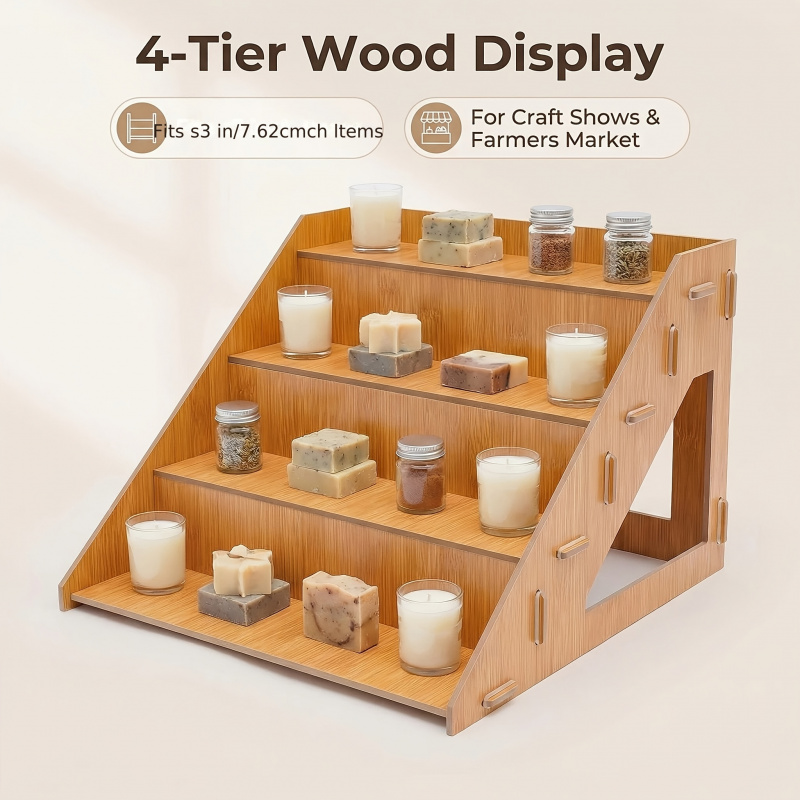 Wooden Display Rack, Farm Mark - Pop Display Shelf 评论和价格