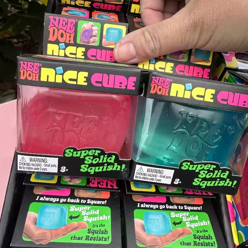 NeeDoh Nice Cube Squish Toy, S - Fidget Cube Original 评论和价格