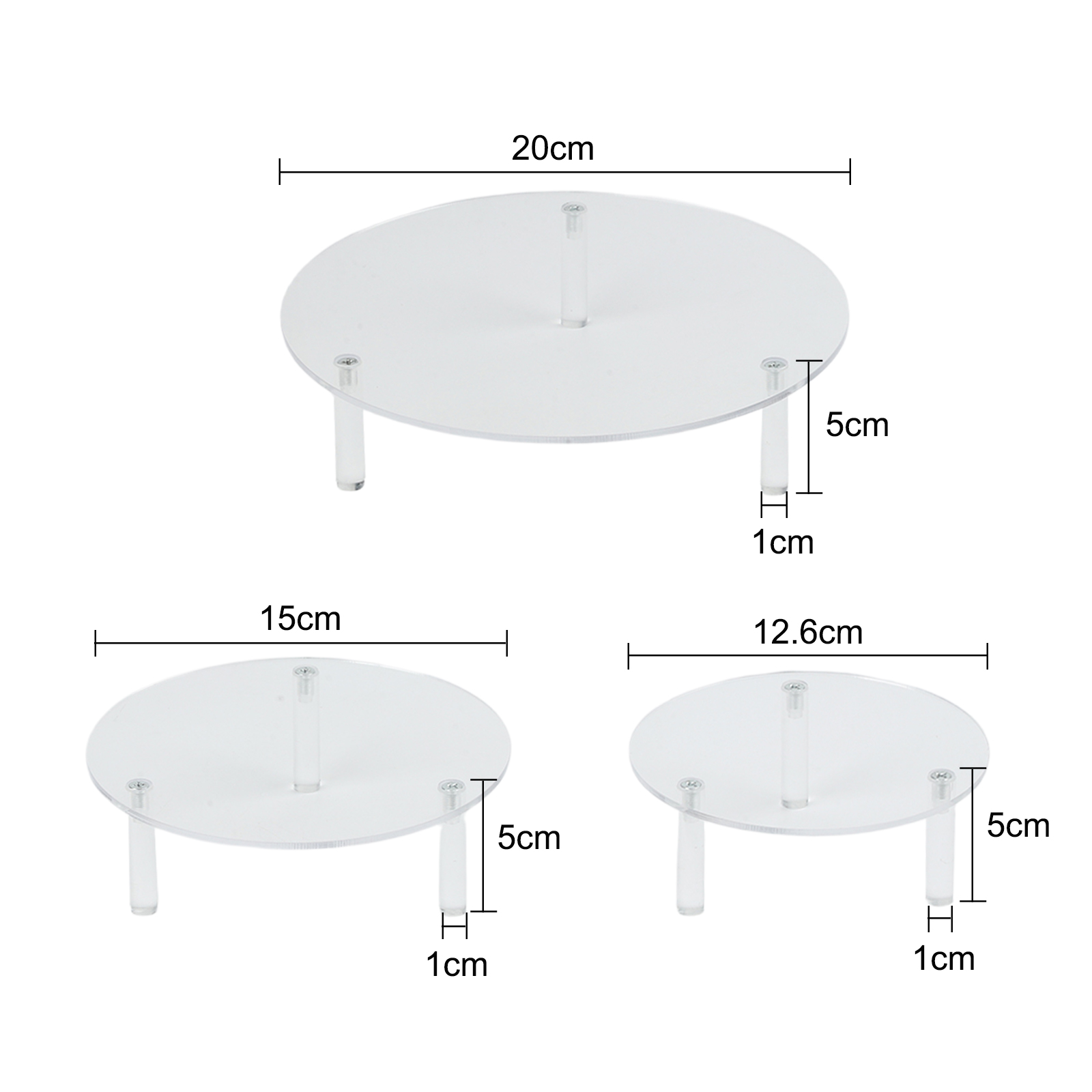 Clear Acrylic Display Risers S - Display Risers Set 评论和价格